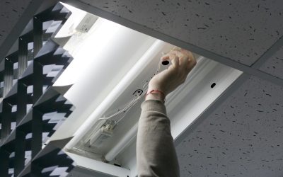 energy efficient LED lighting installation